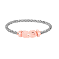 [Promax Jewelry]CHANCE LARGE 8 FIGURE BUCKLE NO DIAMOND BRACELET ROSE GOLD