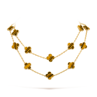 [Promax Jewelry]CLOVER 20 MOTIFS TIGER EYE ROSE GOLD