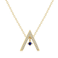 [Promax Jewelry]Sparkling "A" Shape Necklace