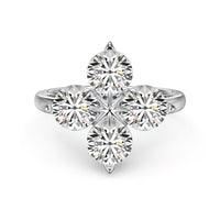 [Promax Jewelry]Four-Leaf Clover Eight-Pointed Star Ring