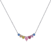 [Promax Jewelry]Dainty Colorful Heart Necklace