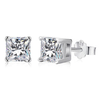 [Promax Jewelry]1.0 Carat Radiant Princess Cut Wedding Earrings