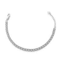 [Promax Jewelry]Sparkling Radiant Princess Cut Tennis Bracelet