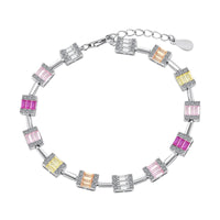 [Promax Jewelry]Dainty Charming Emerald Cut Daily Bracelet