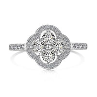 [Promax Jewelry]Four Leaf Clover Flower Design Ring