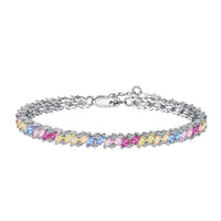[Promax Jewelry]Ornate Sparkling Multi Cut Party Bracelet