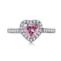 [Promax Jewelry]Eternity Splashy Romantic Heart Shape Lover Ring