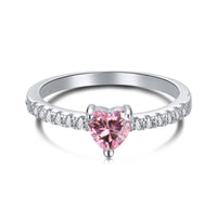 [Promax Jewelry]0.5 Carat CaratEternity Charming Heart Shape Lover Ring