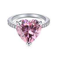 [Promax Jewelry]6.0 Carat Luxurious Sparkling Romantic Heart Cut Lover Ring
