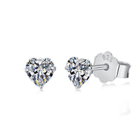 [Promax Jewelry]Sparkling Heart Shaped Simple Earrings