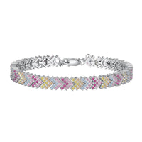 [Promax Jewelry]Ornate Sparkling Round Cut Party Bracelet