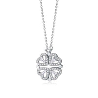 [Promax Jewelry]Ornate Heart Cut Flower Shape Necklace
