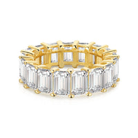 [Promax Jewelry]0.75 Carat Elegant Emerald Cut Tennis Ring