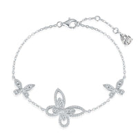 [Promax Jewelry]Delicate Butterfly Pendant Bracelet