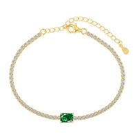 [Promax Jewelry]1.0 Carat Unique Emerald Cut Banquet Bracelet