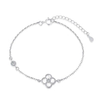 [Promax Jewelry]Delicate Four Leaf Clover Bracelet
