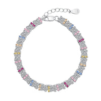 [Promax Jewelry]Unique Colorful Flower Shape Daily Bracelet