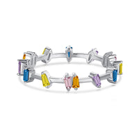 [Promax Jewelry]Unique Trapezoid Cut Daily Ring