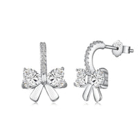 [Promax Jewelry]Exquisite Earrings With Heart-Shaped Bow Design