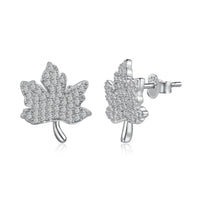 [Promax Jewelry]Exquisite Maple Leaf Design Earrings