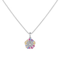 [Promax Jewelry]Charming Flower Colorful Necklace
