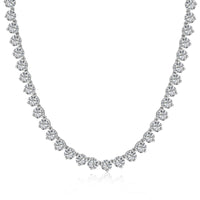 [Promax Jewelry]Ornate Heart Cut Tennis Necklace