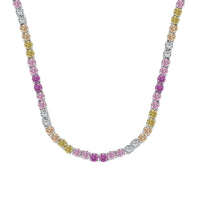 [Promax Jewelry]Delicate Colorful Tennis Necklace