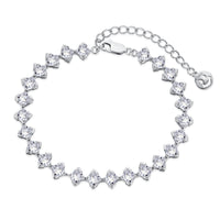 [Promax Jewelry]0.5 Carat Ornate Princess Cut Daily Bracelet