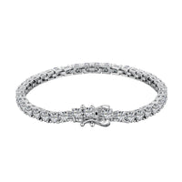 [Promax Jewelry]Luxurious Ornate Round Cut Tennis Bracelet