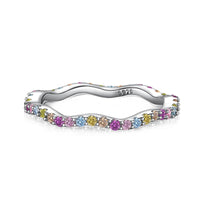 [Promax Jewelry]Dainty Colorful Round Cut Party Ring