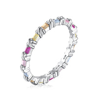 [Promax Jewelry]Charming Colorful Round Cut Daily Ring