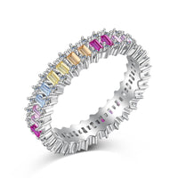 [Promax Jewelry]Splashy Ornate Emerald Cut Cocktail Ring