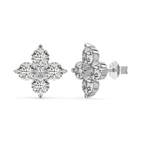 [Promax Jewelry]Four-Leaf Clover Eight-Pointed Star Earrings
