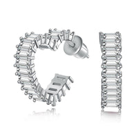 [Promax Jewelry]Radiant Heart Cutout Earrings