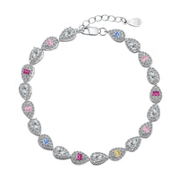 [Promax Jewelry]0.25 Carat Radiant Water Drop Shape Daily Bracelet