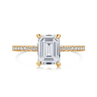 [Promax Jewelry]2.0 Carat Scintillating Ornate Radiant Cut Party Ring