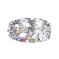 [Promax Jewelry]Sparkling Vibrant Emerald Cut Daily Ring
