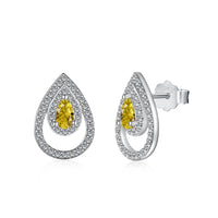 [Promax Jewelry]Sparkling Delicate Water Drop Shape Daily Earrings