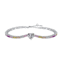 [Promax Jewelry]Delicate Romantic Heart Shape Lover Bracelet