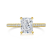 [Promax Jewelry]2.0 Carat Dazzling Sparkling Radiant Cut Party Ring