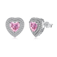 [Promax Jewelry]Dazzling Heart Shape Lover Earrings