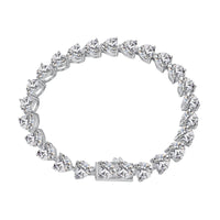 [Promax Jewelry]0.75 Carat Elegant Romantic Heart Shape Lover Bracelet