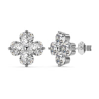 [Promax Jewelry]Four-Leaf Clover Ball Earrings