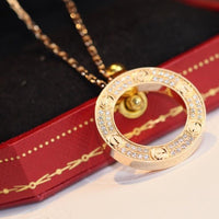 [Promax Jewelry]LOVE NECKLACE ADJUSTABLE ROSE GOLD