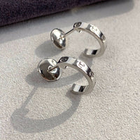 [Promax Jewelry]LOVE EARRINGS 2.65MM SILVER
