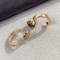 [Promax Jewelry]LOVE EARRINGS 2.65MM PINK GOLD