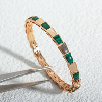 [Promax Jewelry]SERPENTI BRACELET PINK GOLD MALACHITE