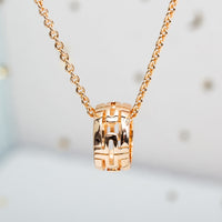 [Promax Jewelry]PARENTESI NECKLACE PINK GOLD