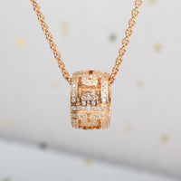 [Promax Jewelry]PARENTESI NECKLACE PINK GOLD DIAMOND