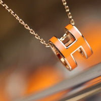 [Promax Jewelry]POP H PEDANT PINK GOLD